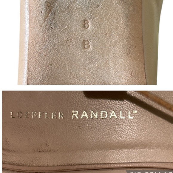 Loeffler Randall Ambra Nude Lace-Up Ankle Wrap Leather Ballet Flats - 8 - Picture 16 of 16